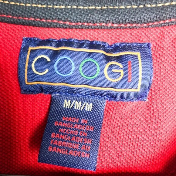 Coogi Rainbow Knit Fitted Polo Short Sleeve Shirt Medium - Picture 8 of 10